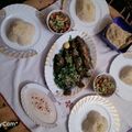 صورة من Mariem ragab، شاركها بعد تجربة وصفة رز بفلفل الوان وسمك مقلي وسلطه خضره سلطه طحينه