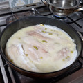 El cooksnap de Dimi Coca Torres cuando hizo Filetes de merluza en salsa verde.