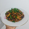 El cooksnap de steven cruz cuando hizo Arroz Chaufa.
