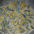 El cooksnap de mape94 cuando hizo Rajas de chile poblano con pollo.