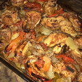 El cooksnap de Sonia Fernández cuando hizo Pollo troceado al horno con patatas.