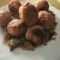 El cooksnap de Duphi cuando hizo Albóndigas de carne de salchicha con queso (en airFryer).