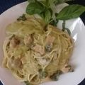 El cooksnap de Wanda E. Cabreja cuando hizo Espagueti con Albahaca.