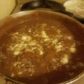 El cooksnap de Lucia Perez cuando hizo Sopa de tortilla en salsa de frijol.