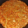 El cooksnap de eva cuando hizo Fideuá de marisco.