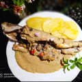 El cooksnap de Zaida TC @alquimiasfood cuando hizo Lubina al horno rellena de champiñones en su salsa.