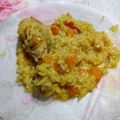 El cooksnap de Debora Pardo cuando hizo Guiso de arroz y pollo con azafrán.