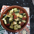 El cooksnap de Noelia Jimenez Menendez cuando hizo Patatas, calabacín y tomate cherry al horno.