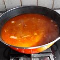 El cooksnap de Jonathan Cantón cuando hizo Paella Marisco.