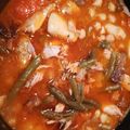 El cooksnap de Mili Suarez cuando hizo Cocido Andaluz con calabazas y habichuelas.