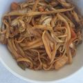 El cooksnap de Irene-Guirao cuando hizo Wok de langostinos y verduras con noodles Udon.
