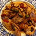 El cooksnap de Irene-Guirao cuando hizo Pollo con pimientos asados.