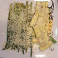 El cooksnap de Monica Vasquez cuando hizo Espárragos y Zucchinis Asados con Limón y Parmesano.