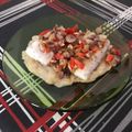 El cooksnap de Laura cuando hizo Merluza a la plancha con base de calabacín, muy fácil.