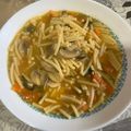 El cooksnap de Lucía cuando hizo Fideos con setas.