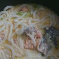 Cooksnap dari Gygy untuk resep Salmon Belly Soup with Cheese ala Sushi Tei