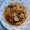 El cooksnap de maky cuando hizo Patatas guisadas con salchichas frescas al curry.