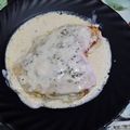 El cooksnap de laury cuando hizo Pechuga de pollo rellena.
