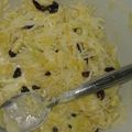 El cooksnap de Lina Cadavid cuando hizo Ensalada de repollo y piña.