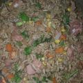 El cooksnap de Thalia Moreno cuando hizo Chofan (arroz frito) Mixto.