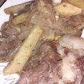 El cooksnap de Carla Alvarado cuando hizo Carne al horno con papas.