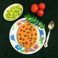 Sudipa Gope's cooksnap of when they made Tomato, Onions Rava Upma.