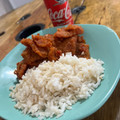El cooksnap de Emma Myers cuando hizo Chicharrón en salsa roja.