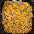 El cooksnap de Ángel Aranzana Haro cuando hizo Bacalao con gulas en Airfryer Cosori.