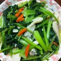 庭秀 的 油菜鮮菇炒 cooksnap