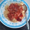 Cooksnap của Ngọc Nguyễn khi họ làm theo món Mỳ ý sốt cà chua thịt bằm xúc xích