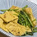 白 的 空心菜炒豆皮 cooksnap