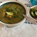 El cooksnap de Christopher Carrera cuando hizo Sopa de Arroz de Cebada.
