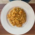 El cooksnap de Manuel Rodriguez cuando hizo Arroz meloso de rape y gambas.