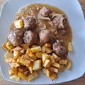 El cooksnap de Fany Jiménez cuando hizo Albóndigas en salsa con patatas.