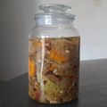 El cooksnap de Daniel Fernando Cáceres cuando hizo Berenjenas en escabeche.