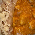 El cooksnap de Mabi cuando hizo Pollo tikka malasa con pan naan y arroz largo.