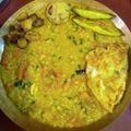 Subhasree Santra's cooksnap of when they made মুগডালের খিচুড়ি (Moong daler khichuri recipe in Bengali).