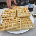 El cooksnap de Ine Ayala cuando hizo Waffles fáciles.