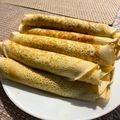 El cooksnap de Clau Spnza cuando hizo Panqueques con manjar.