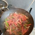 El cooksnap de Carlos Altamirano cuando hizo Lomo saltado acompañado de papas rústicas.