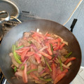 El cooksnap de Carlos Altamirano cuando hizo Lomo saltado acompañado de papas rústicas.