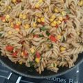 El cooksnap de Izchel Pech cuando hizo Veggie pasta.