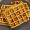 Cooksnap de IsaSand sur la recette Gaufres salées jambon fromage