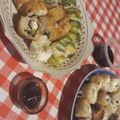 El cooksnap de Caro González Schell cuando hizo Sushi sin Alga o nori.