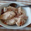 El cooksnap de vanesa cuando hizo Pollo con salsa de champiñones y tocino.