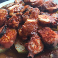 El cooksnap de Marieta cuando hizo Pulpo a la gallega.