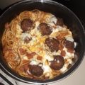 El cooksnap de Janett Reyes cuando hizo Spaghetti con albóndigas.