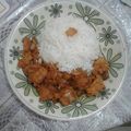 El cooksnap de Ericka cuando hizo Pollo  Agridulce.