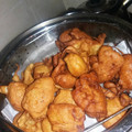 El cooksnap de Marciia 👄🍮🍝🍜🍎🍊 cuando hizo Buñuelos de manzana!!.