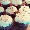 Krissy's cooksnap of when they made Pumpkin Cupcakes with Cinnamon Cream Cheese Frosting.